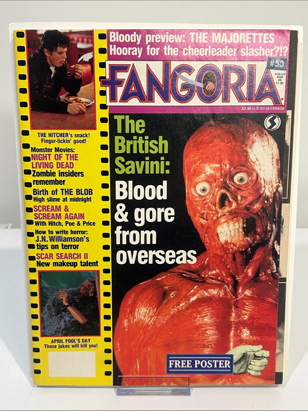 Fangoria #53 [May ‘86] British Savini cover [Vintage 80s/90s Horror Magazine]